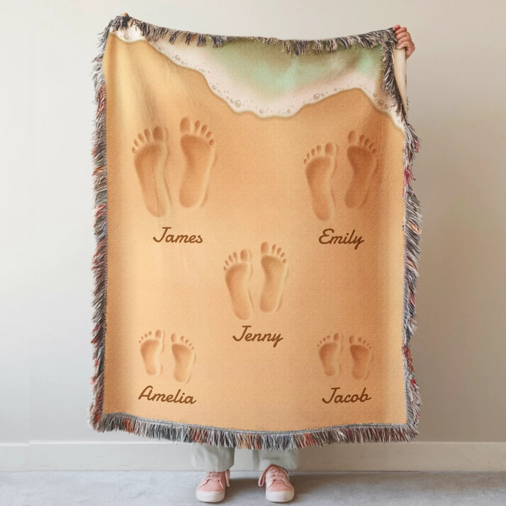 Footprints-on-the-sand-Mockup